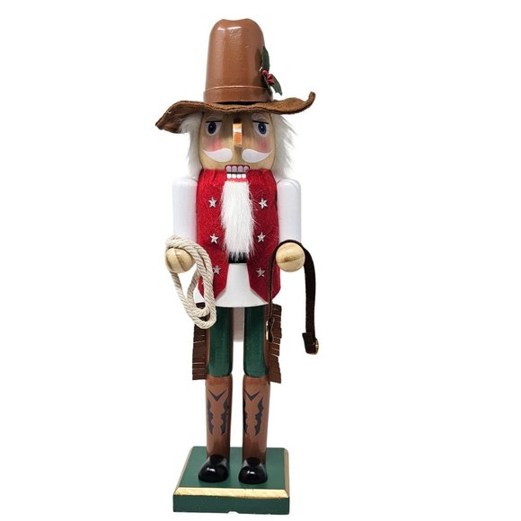 14" Cowboy Nutcracker, Christmas Decor - Picture 5 of 5